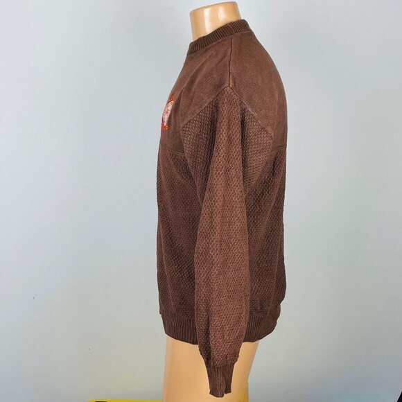 Vintage Nutmeg USA Cleveland Browns Sweater Sz XXL NFL Football Waffle Knit - Picture 5 of 6